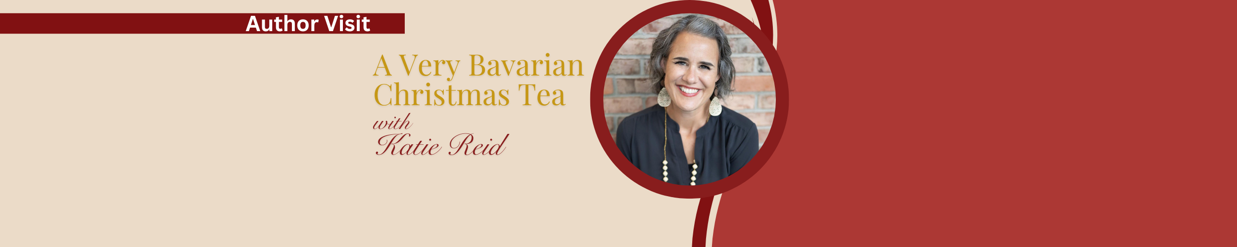 Author Katie Reid "A Very Bavarian Christmas Tea"