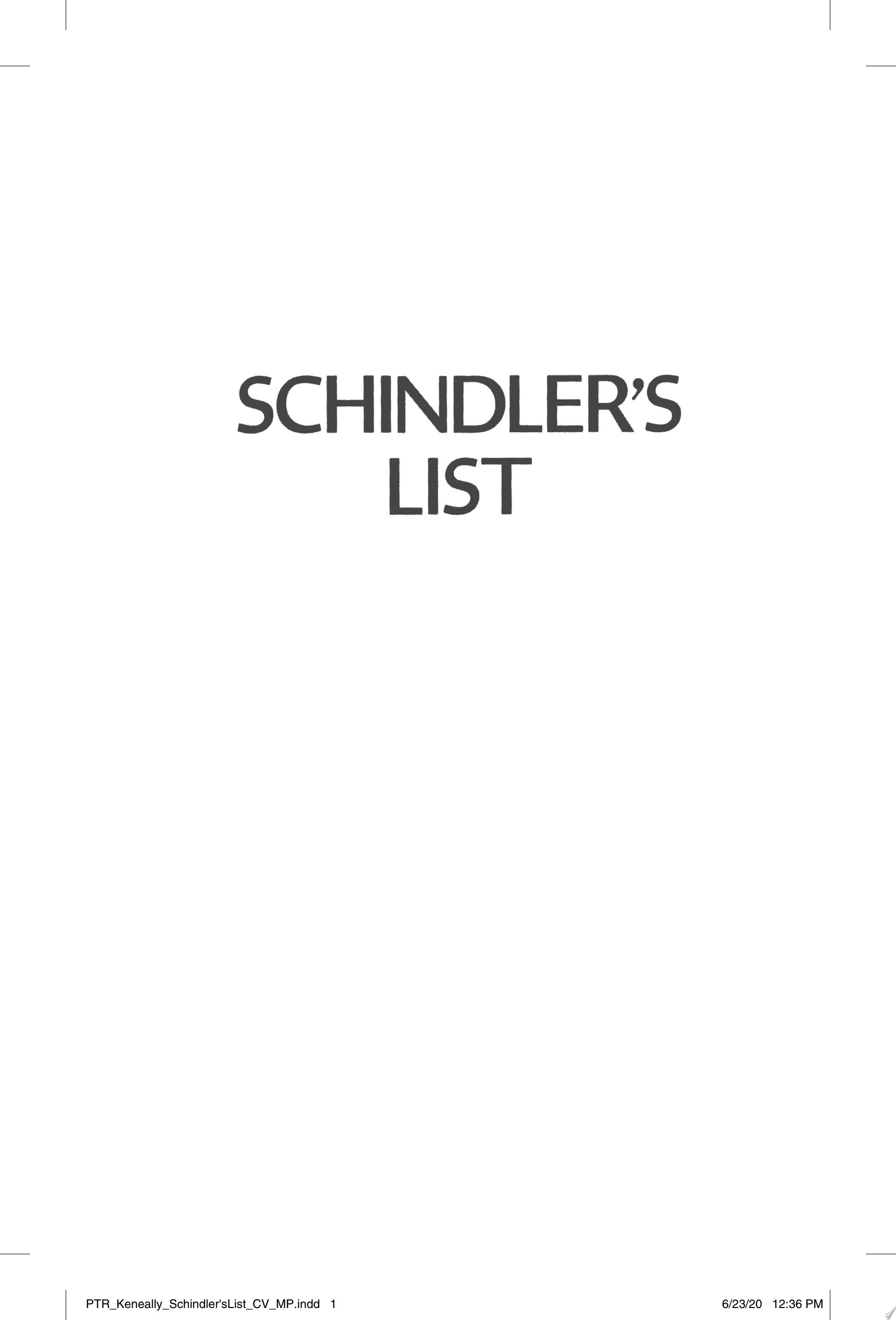 Image for "Schindler&#039;s List"
