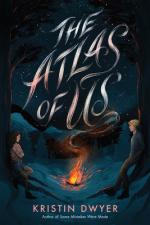 The Atlas of Us cover, blue with a campfire