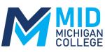 Mid Michigan College logo in blues