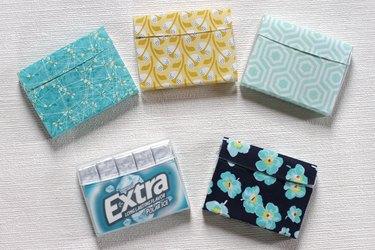 Image of upcycled plastic gum containers.