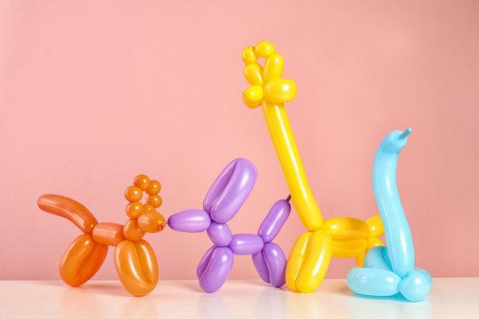 Image of colorful balloon animals.