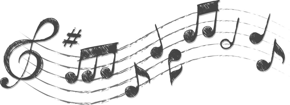 Illustration of musical notes.